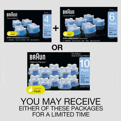 Braun Clean &amp; Renew Refill Cartridges for Clean &amp; Charge Systems CCR 3pk - Imperfect Box by This is Beauty US