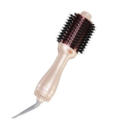 TYMO Volumizer Hot Air Brush Hair Dryer Champagne Pink - Imperfect Box by This is Beauty US