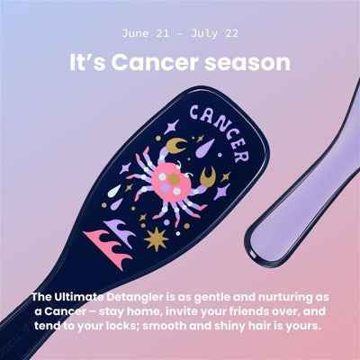 Tangle Teezer Ultimate Detangler Hair Brush Zodiac Cancer, Jun 21-Jul 22 Blue - New