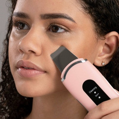 Spa Sciences LELA Ultrasonic Skin Scrubber Spatula Pink - New by This is Beauty US