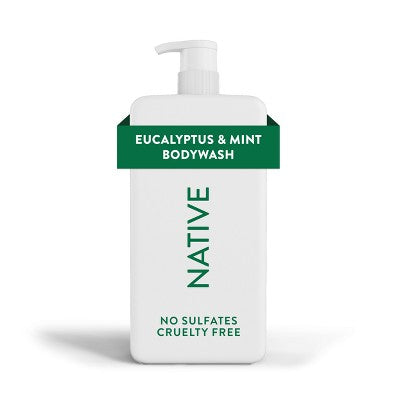 Native Body Wash for Men &amp; Women - Eucalyptus &amp; Mint Sulfate Free with Pump 36 fl oz - Imperfect Container by This is Beauty US