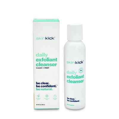 SkinKick Daily Exfoliant Cleanser Fresh Scented 3oz - New