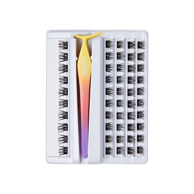 KISS imPRESS Press-On Self Adhesive Eyelashes Natural &amp; Wispy 50ct - Imperfect Box