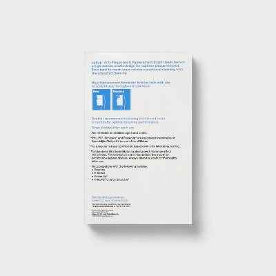 Anti-Plaque Sonic Brush Heads Up&amp;Up - Imperfect Box