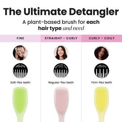 Tangle Teezer Fine &amp; Fragile Plant Detangling Hair Brush Cool Matcha - Imperfect Box by This is Beauty US