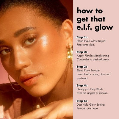 e.l.f. Halo Glow Liquid Filter Highlighter 2 Fair/Light 1.06 fl oz - New by This is Beauty US