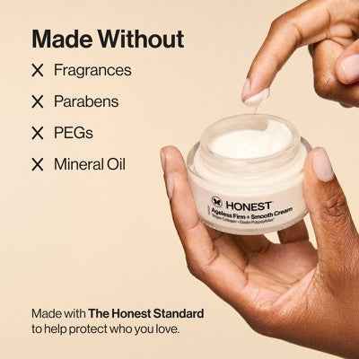 Honest Beauty Ageless Firm and Smooth Cream with Vegan Collagen and Hyaluronic Acid 1.7 fl oz - Imperfect Box