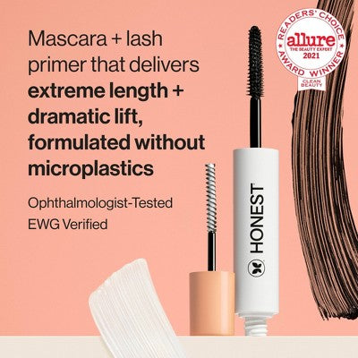 Honest Beauty Extreme Length Mascara + Lash Primer 0.81 fl oz/3pk - New by This is Beauty US