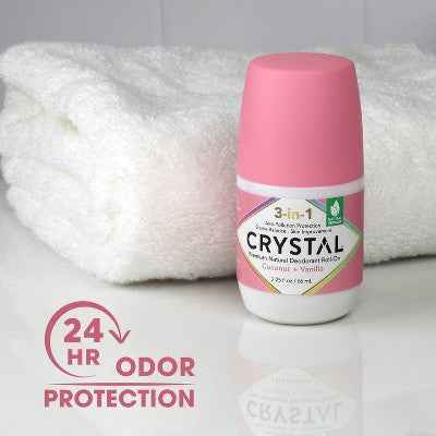 Crystal 3-in-1 Natural Mineral Roll-On Deodorant Coconut + Vanilla 2.25 fl oz - New
