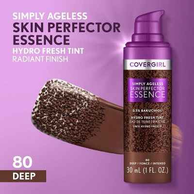 COVERGIRL Simply Ageless Skin Perfector Essence Foundation 80 Deep 1 fl oz - Imperfect Container by This is Beauty US