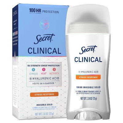 Secret Clinical Strength Invisible Solid Antiperspirant &amp; Deodorant 2.6oz - Imperfect Box