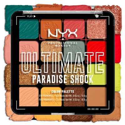 NYX Professional Makeup Ultimate Eyeshadow Palette Paradise Shock 0.32oz - New