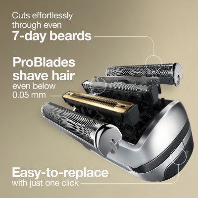 Braun Electric Shaver Replacement Head Silver - New by This is Beauty US
