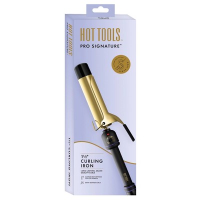 Hot Tools Pro Signature Gold Curling Iron 1 1/2" - Imperfect Box by This is Beauty US