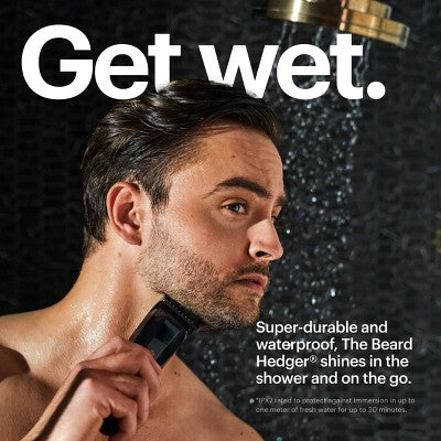 MANSCAPED The Beard Hedger SkinSafe Cordless Beard Trimmer, Waterproof Clippers for Facial Hair Shaving - Imperfect Box by This is Beauty US
