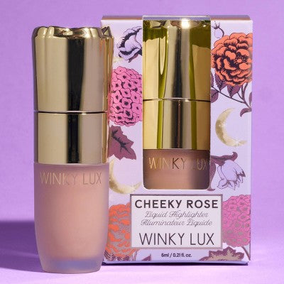 Winky Lux Cheeky Rose Liquid Highlighter Moonlight 0.21 fl oz - Imperfect Box by This is Beauty US