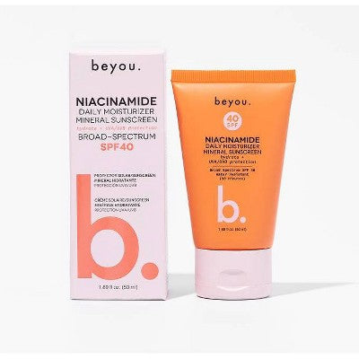 Beyou. Hydrating Niacinamide Daily Moisturizer Mineral Face Sunscreen SPF 40 1.69 fl oz - New by This is Beauty US