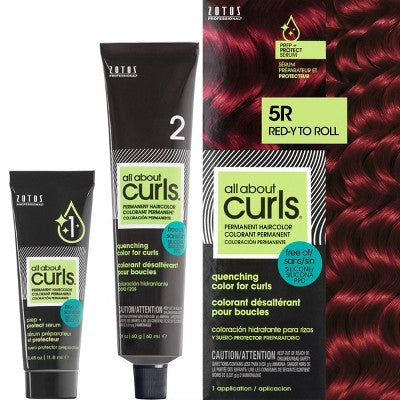 All About Curls Permanent Hair Color Redy To Roll 5R 2.4 fl oz - New by This is Beauty US