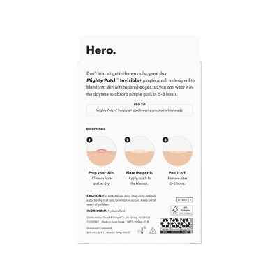 Hero Cosmetics Mighty Patch Invisible Acne Pimple Patches 39ct - New