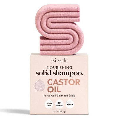 Kitsch Castor Oil Nourishing Solid Shampoo Bar 3.2oz - Imperfect Box by This is Beauty US