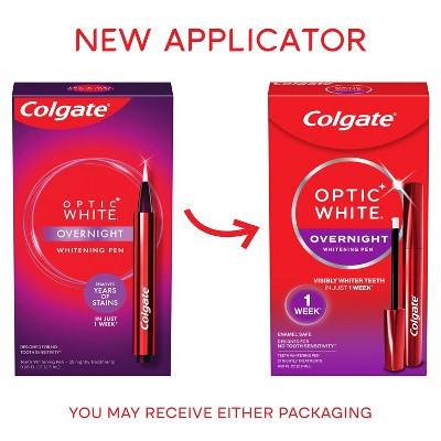 Colgate Optic White Overnight Teeth Whitening Pen Gel 0.08 fl oz/21 Treatments - New by This is Beauty US