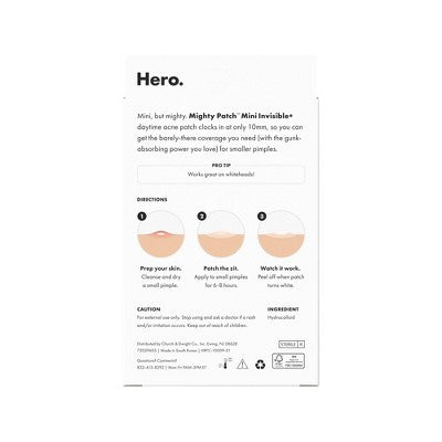 Hero Mighty Patch Invisible Mini 30ct - New by This is Beauty US