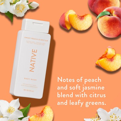 Native Body Wash Sweet Peach &amp; Nectar Sulfate Free 18 fl oz - Imperfect Container by This is Beauty US