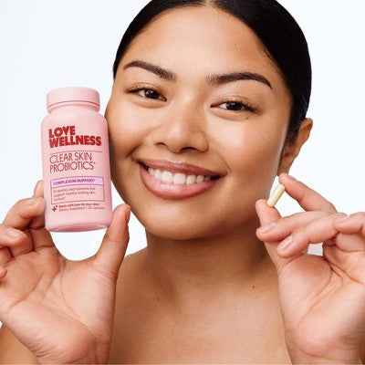 Love Wellness Clear Skin Probiotics for Clear and Healthy Skin 30ct - New