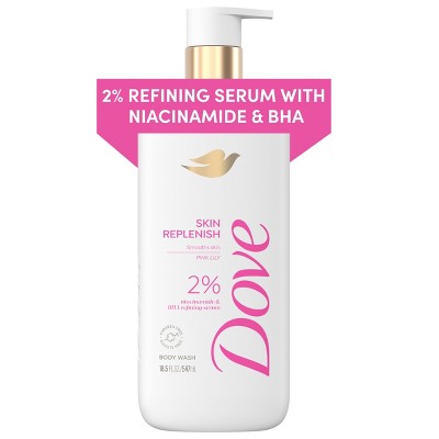 Dove Beauty Serum Body Wash with 2% Niacinamide and BHA Refining Serum Skin Replenish 18.5 fl oz - New by This is Beauty US