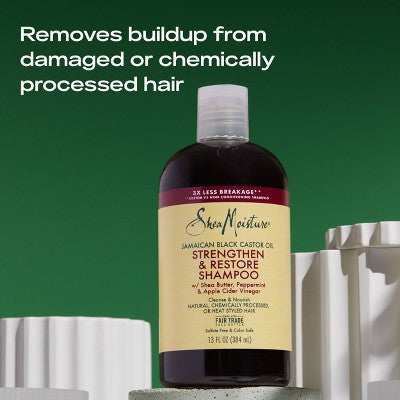 SheaMoisture Jamaican Black Castor Oil Strengthen &amp; Restore Shampoo 13 fl oz - Imperfect Container