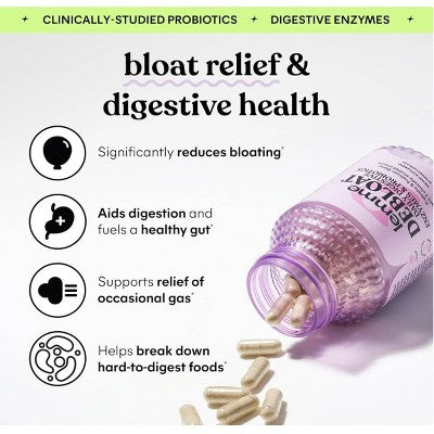 Lemme Debloat Daily Digestive Capsules 60ct - New by This is Beauty US