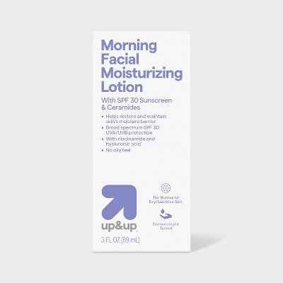 Morning Facial Moisturizing Lotion with Sunscreen SPF 30 3 fl oz up&amp;up - Imperfect Box
