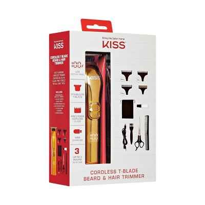 KISS Products Cordless T-Blade Beard &amp; Hair Trimmer - New