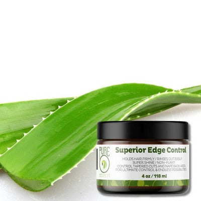 PureO Natural Superior Edge Control Hair Gel 4oz - Imperfect Container by This is Beauty US