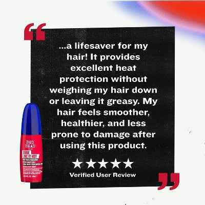 TIGI Bed Head Some Like It Hot Heat Protection Spray for Heat Styling 3.38 fl oz - New