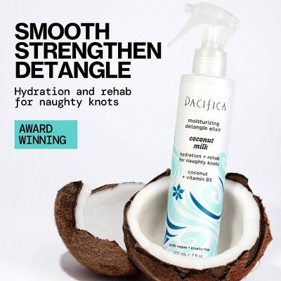 Pacifica Coconut Milk Leave on Detangling and Repair Spray 7 fl oz - New by This is Beauty US