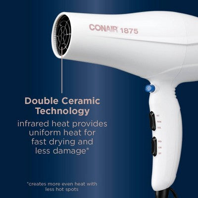 Conair Double Ceramic Hair Dryer 1875W - Imperfect Box by This is Beauty US