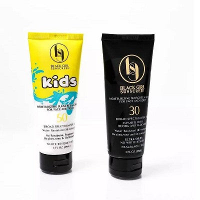 Black Girl Sunscreen Broad Spectrum Infused with Jojoba Oil SPF 30 3 fl oz - Imperfect Container by This is Beauty US
