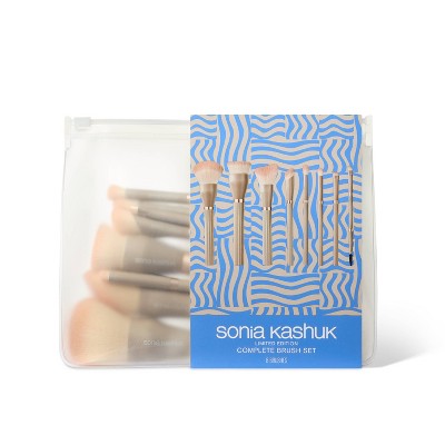Sonia Kashuk Limited Edition Ribbed Complete Makeup Brush Set 8ct - New by This is Beauty US
