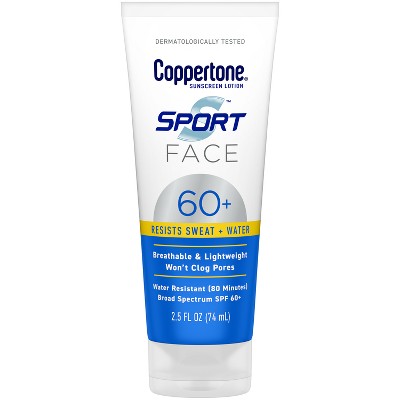 Coppertone Sport Face Lotion SPF 60+ 2.5 fl oz - Imperfect Container by This is Beauty US