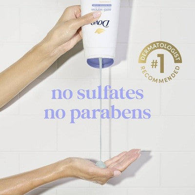 Dove Beauty Anti-Stress Body Wash Pump Blue Chamomile; Oat Milk 24hr Lotion-Soft Skin 30.6 fl oz - Imperfect Container by This is Beauty US