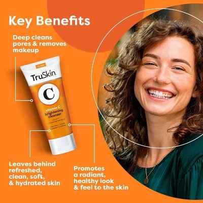 TruSkin Vitamin C Brightening Cleanser for Face 5 fl oz - New
