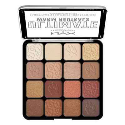 NYX Professional Makeup Ultimate Eyeshadow Palette Warm Neutrals 0.32oz - Imperfect Container