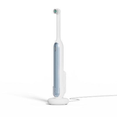 quip Rev Oscillating Rechargeable Electric Toothbrush White/Blue - Imperfect Box by This is Beauty US