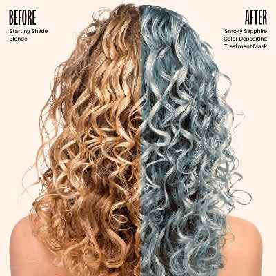 Overtone Smoky Sapphire Hair Mask- Semi-Permanent Hair Dye &amp; Color Conditioner Misty Turquoise for Brown &amp; Blonde Hair - New