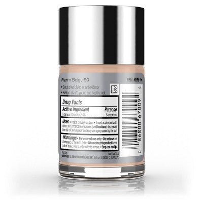 Neutrogena Healthy Skin Liquid Foundation 90 Warm Beige - Imperfect Container 