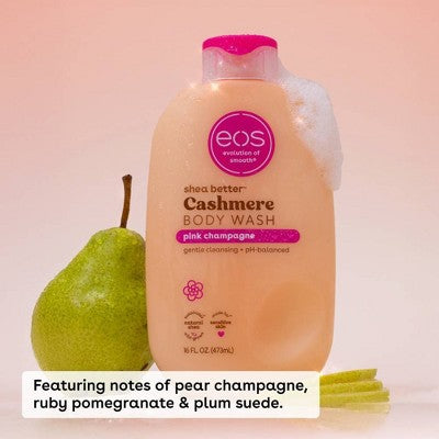 eos Shea Better Cashmere Body Wash Pink Champagne 16 fl oz - New by This is Beauty US