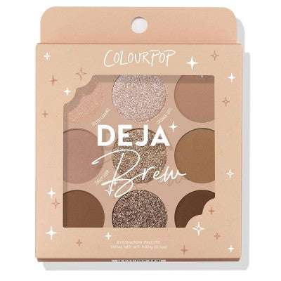 ColourPop 9-Pan Eyeshadow Makeup Palette Deja Brew 0.3oz - Missing Box by This is Beauty US