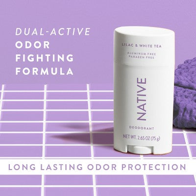 Native Solid Deodorant Lilac &amp; White Tea 2.65oz - New by This is Beauty US