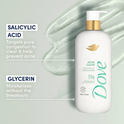 Dove Serum Body Wash Acne Clear 18.5 fl oz - Imperfect Container by This is Beauty US